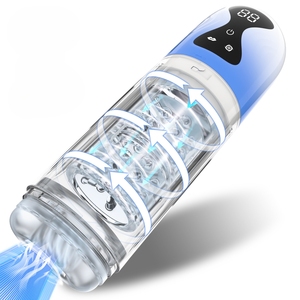 Masturbador Masculino de Bolsillo de Silicona Azul Premium, Vagina Realista en 3D, 100% Impermeable, Juguete Sexual para Hombres - Product Image 1