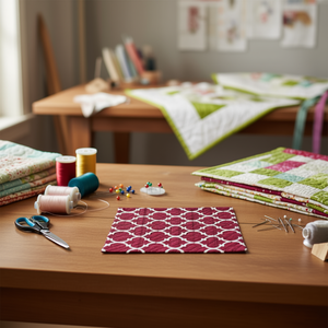 Tela de Algodón Waverly Inspirations, Color Cranberry, 21 x 18 Pulgadas, Hilo Peinado, para Coser, Manualidades y Tapicería - Product Image 2