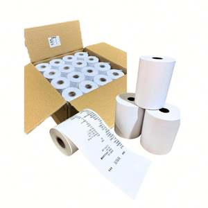 Etiquetas Térmicas Redondas Impermeables de Alta Calidad, Rollos de Papel POS de 80x80 para Etiquetas de Embalaje, Impresión Personalizada, Modelo FA23 - Product Image 2