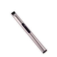 Briquet Électrique USB Rechargeable Haut de Gamme en Alliage d'Aluminium 2026 avec Câble pour Fêtes – Nouveauté Populaire