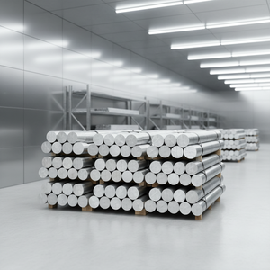 Billets d'aluminium 6005 T6, diamètre 4 pouces, qualité primaire (homogène), alliage conforme à la norme ASTM, service de découpe OEM - Product Image 1