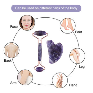 Tavoletta Gua Sha a Cuore in Ametista Personalizzata con Etichetta Privata, Massaggiatore Facciale in <span class=keywords><strong>Giada</strong></span> Naturale, <span class=keywords><strong>Massaggio</strong></span> <span class=keywords><strong>Viso</strong></span> Direttamente dalla Fabbrica - Product Image 6
