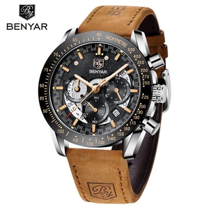 นาฬิกาข้อมือผู้ชาย BENYAR รุ่น 5120 โครโนกราฟ สีน้ำเงิน สายสแตนเลส กันน้ำ นาฬิกาควอตซ์ผู้ชาย MOQ ต่ำ - Product Image 6