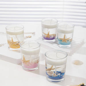 Vela de Cera de Gelatina Aromática Blue Ocean, Hecha a Mano, de Lujo, con Forma de Estrella de Mar y Cristal, Regalo Perfecto para Cumpleaños y Año Nuevo Chino - Product Image 6