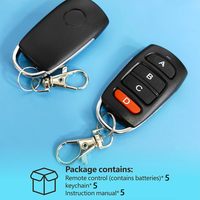 Télécommande universelle de remplacement pour porte de garage et portail électrique 433,92 MHz