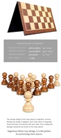 Jeu d'échecs portable en vinyle plastique RUNAN Deluxe 4x avec échiquier de 48 cm, pièces de 9,7 cm, couleur et logo personnalisés, unisexe