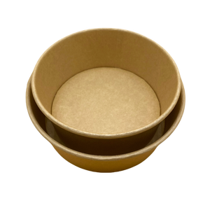 Biểu tượng tùy chỉnh in giấy kraft Bát salad lấy đi dùng một lần phân hủy sinh học giấy salad-Bowl với nắp container thực phẩm cho chế độ ăn uống - Product Image 2