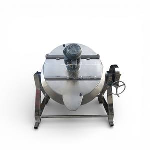 Chaudière à vapeur industrielle à double paroi, nouvelle génération, multi-têtes, 500 litres, avec agitateur et filtre - Product Image 2