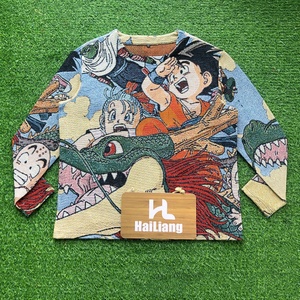 Áo len cổ tròn thêu tranh thổ cẩm nam, chất liệu dày dặn, kiểu dáng pullover, mùa đông, sản xuất theo yêu cầu. - Product Image 6