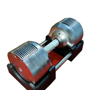 Halteres musculação ajustável em aço cromado, 20kg 32kg 40kg 45lb 72lb 90lb equipamento de musculação patentado de todo o aço do metal