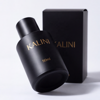 Vente en gros de flacons de parfum en verre de luxe vides avec boîte, 50 ml et 100 ml, avec bouchon magnétique rechargeable