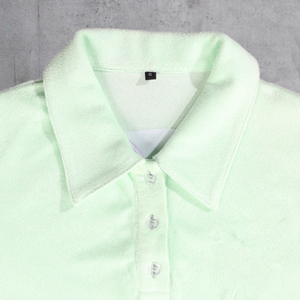 Polo homme ajusté de haute qualité respirant avec logo personnalisé T-shirt de sport en tissu éponge doux pour homme - Product Image 2