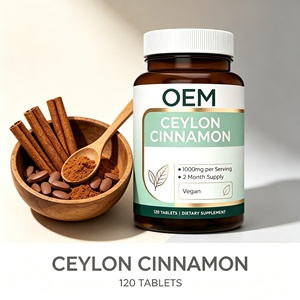 <span class=keywords><strong>Pastillas</strong></span> de Canela de Ceilán con Cromo, Doble Apoyo para un Metabolismo Saludable, Tabletas de Suplemento de Canela de Ceilán - Product Image 4