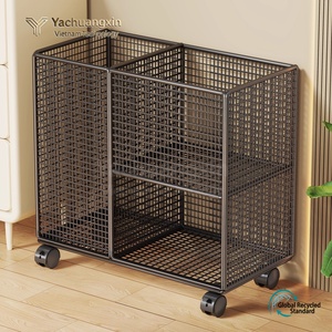 <b>Large</b>-capacity household yoga mat storage <b>basket</b> with wheels, movable storage rack for fitness equipment and sports gear - Product Image 5