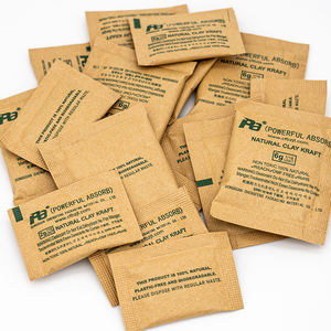 Saco dessecante de papel Kraft de bentonita Montmorillonite Embalagem absorvente de umidade natural e ecologicamente correto fábrica - Product Image 6