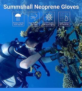 Combinaison de plongée pour hommes et femmes thermique antidérapante en néoprène pour la plongée en apnée isolée 3mm Ensemble de gants pour le surf - Product Image 5