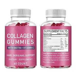 Venta caliente de Amazon Gomitas de colágeno con vitamina biotina 60 pastillas por botella exclusivamente para exportación de comercio exterior en stock - Product Image 2