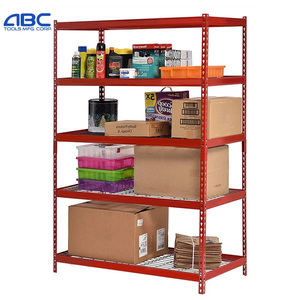 Étagères à rivets sans boulon Étagère en fil d'acier Étagère de stockage en fer Étagères empilables en métal pour garage entrepôt industriel - Product Image 5