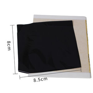 ทองคำเปลวเทียมสีดำทอง ขนาด 13*13.5 ซม. สำหรับตกแต่งเฟอร์นิเจอร์ ทำเล็บ งานศิลปะ งานฝีมือ ปิดทอง ทองคำเปลวไต้หวัน - Product Image 3