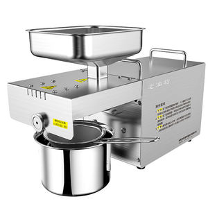 Machine automatique de presse d'huile d'arachide de sésame à double tête à usage domestique extracteur d'huile de presse à froid de fruits secs nouvel état - Product Image 1