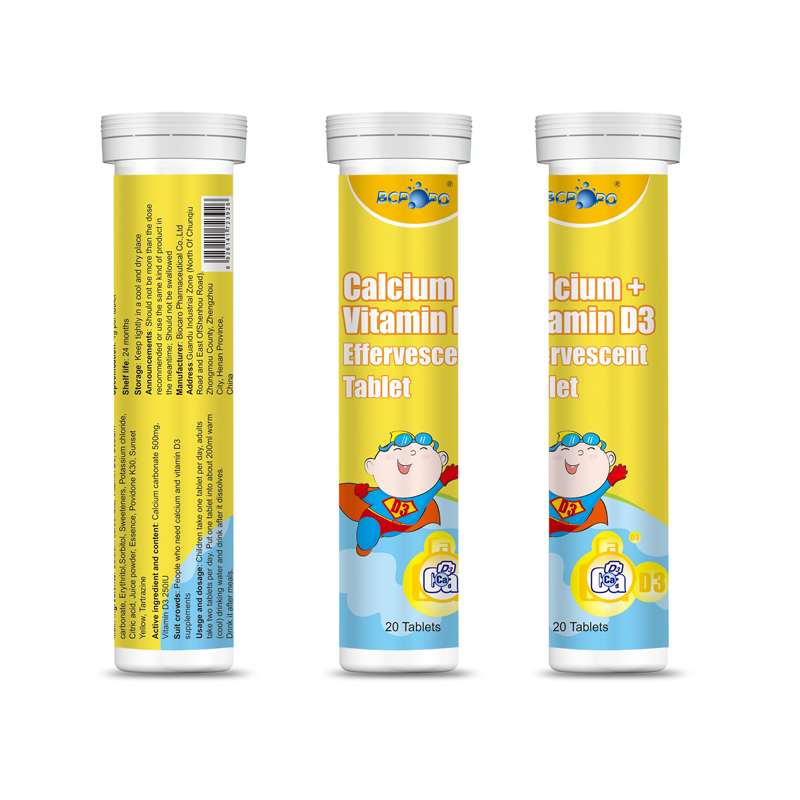 Calcium +D3 Effervescent Tablets