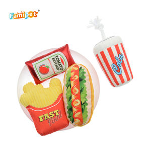 Famipet toptan Fast <span class=keywords><strong>Food</strong></span> şekli doldurulmuş köpek peluş oyuncak Squeaky <span class=keywords><strong>Pet</strong></span> oyuncaklar köpekler için - Product Image 6