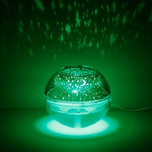 Humidificador ultrasónico de vapor frío con proyección de cielo estrellado de cristal, lámpara estrellada con luz nocturna para dormitorio y hogar - Product Image 4