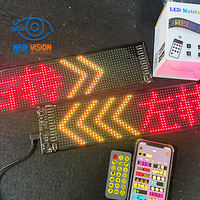 Lampe programmable à LED RGB Devil's Eye, écran LED, lumière de voiture, lumière dynamique, panneau matriciel LED, panneau pour camion, voiture