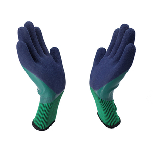 13G Nylon Latex Paume Noir Finition Crinkle Sécurité Gants De Travail Latex Caoutchouc Sécurité Main De Protection Enduit Gants Guantes - Product Image 6