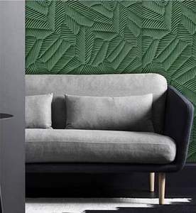 Tuiles flexibles à motif de feuilles de <span class=keywords><strong>palmier</strong></span> pour la décoration intérieure tropicale - Product Image 1