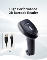 Escáner de Código de Barras 1D con Cable, Lector de Códigos QR con Detección Automática para Pagos Móviles