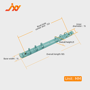 Kẹp giấy, ghim tài liệu, kẹp bìa còng kim loại nhiều màu sắc, dùng cho sổ tay, lịch, album, bìa còng 6 vòng - Product Image 5