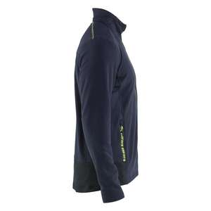 BLAKLADER-Veste micropolaire 476510108633M Bleu marine foncé/Jaune haute visibilité-EAN 7330509907764 HI-VIS WORKWEAR - Product Image 4