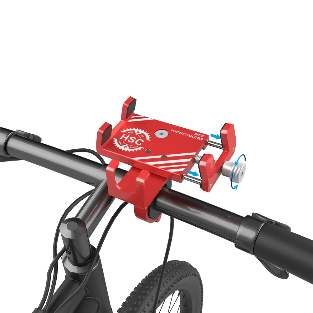 Newest Mobile Accessories Adjustable Aluminum Alloy Scooter Handlebar Bike Phone Holder