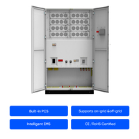 Armoire de stockage de batteries LiFePO4 253 kWh sur réseau avec refroidissement liquide et PCS 125 kW