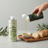 Bouteille vide pour huile d'olive et vinaigre avec couvercle, logo personnalisé, boîte en fer blanc pour huile d'olive avec bouchon à vis, boîte en fer blanc étanche pour huile d'olive