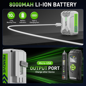 <span class=keywords><strong>Huepar</strong></span> ZK03CG <span class=keywords><strong>Nivel</strong></span> láser de 12 líneas <span class=keywords><strong>360</strong></span> con conmutación libre remota Base magnética rotativa compatible con línea horizontal vertical - Product Image 3
