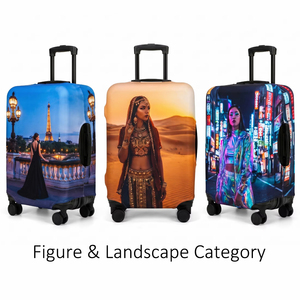 Funda de Equipaje Sublimable, 4 Lados, Personalizable con Transferencia Térmica, Protector de Maleta de 18 a 32 Pulgadas, Venta al Por Mayor - Product Image 3