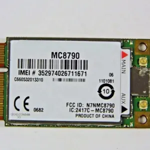 अनलॉक सिएरा एमसी8790 3जी मॉड्यूल 3जी/एचएसपीए/यूएमटीएस वायरलेस वाईफाई मिनी पीसीआई-ई कार्ड जीपीएस फंक्शन नेटवर्क कार्ड के लिए वायरलेस एडाप्टर कार्ड