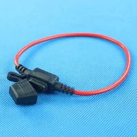 Pemegang Sekring Bilah Otomatis Inline ATC ATO 16AWG Tahan Air Mini dengan Kabel 25CM untuk Mobil Truk Otomotif