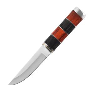 Pisau saku kecil profesional, untuk luar ruangan dengan pegangan kayu PAKKA besi tahan karat - Product Image 4