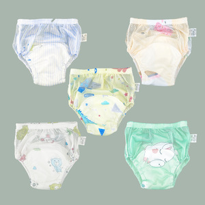 Pantalones de Entrenamiento Lavables, Transpirables, de Malla Estampada, Impermeables, con Protección Contra Fugas, Superficie Seca, Suaves, Talla Única, para Niños de 0 a 3 Años - Product Image 5