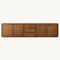 Classique simple meuble TV en bois massif meubles de salon villa console multimédia peut être personnalisé