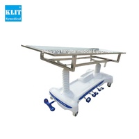Chariot mortuaire portable en acier inoxydable, prix du fabricant, autopsie hydraulique, table d'embaumement funéraire