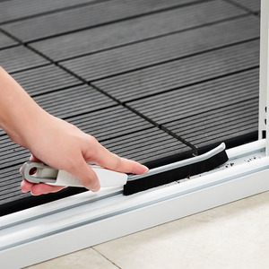 Cepillo multifuncional de nailon para huecos de tira larga, cepillo para grietas, mango de limpieza de suelo de inodoro con cerdas, herramienta de limpieza de baño - Product Image 6