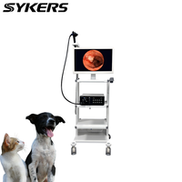 Endoscope vidéo vétérinaire SYKERS SKS-VP200, gastroscope, colonoscope, gastroscope flexible pour animaux, chien, chat, avec canal de biopsie