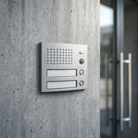 Módulo de Altavoz Frontal BTICINO LEGRAND 332121 TERRANEO, 2 Botones, Totalmente Metálico, SFERA, para Uso Doméstico, Hecho en Italia