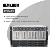 Serveur GPU en rack OEM ODM 32 Go DDR5 G7666 X6 Intel Xeon puissant à double canal, prend en charge les GPU de nouvelle génération, 600 W par carte, en stock