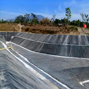 Géomembrane bâche imperméable en plastique vierge géo membrane revêtement d'étang 45mil pour produit chimique - Product Image 1