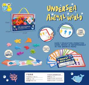 Giocattoli Educativi Montessori <span class=keywords><strong>per</strong></span> la Prima Infanzia, Animali in Gomma Morbida, Carte Didattiche Arcobaleno <span class=keywords><strong>per</strong></span> Conteggio e <span class=keywords><strong>Domande</strong></span> in Inglese - Product Image 5